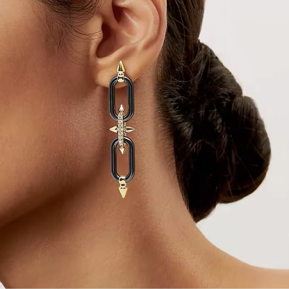 Titan Dangle Earrings - Picture 3 of 11